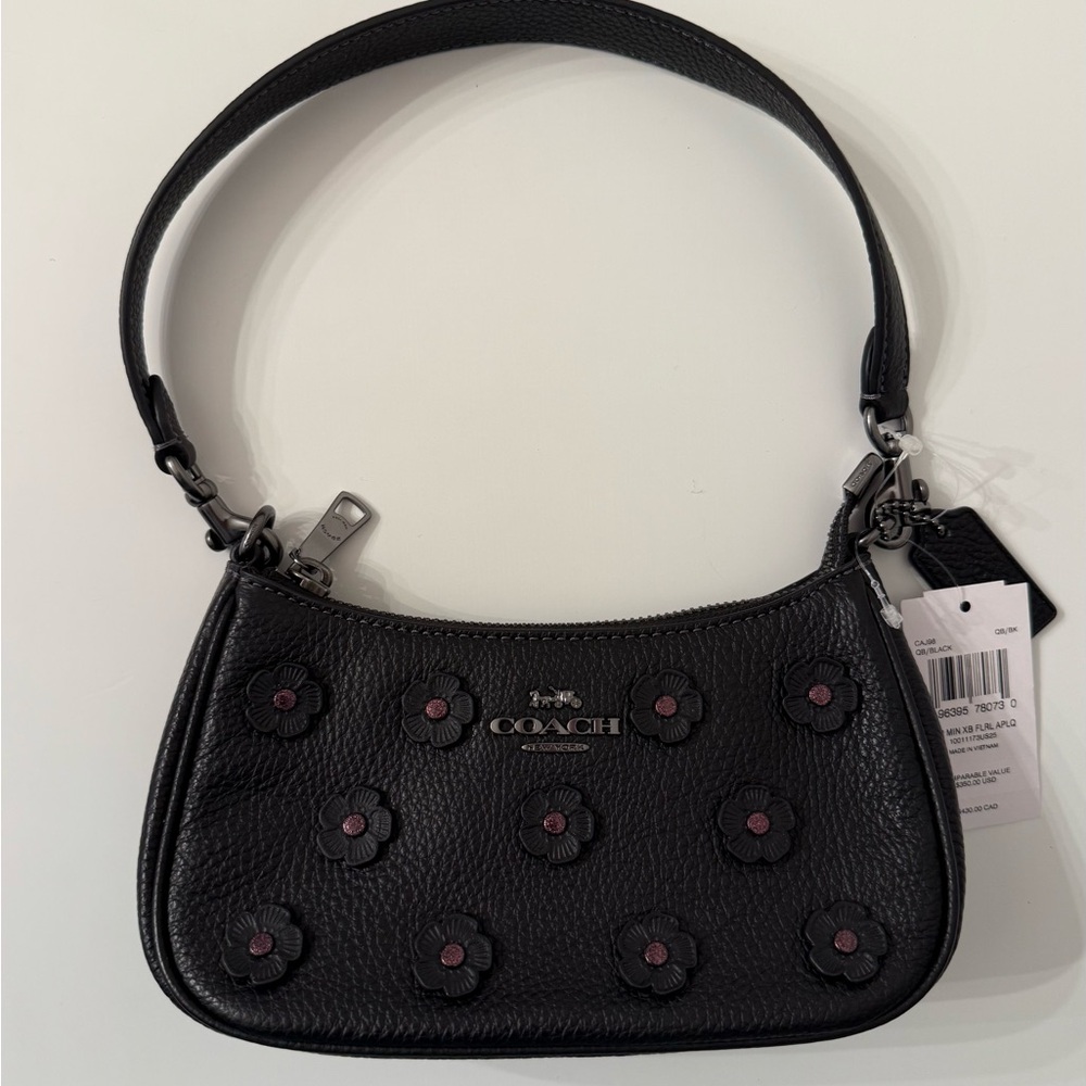 Coach Teri Mini Crossbody Bag With Floral Applique